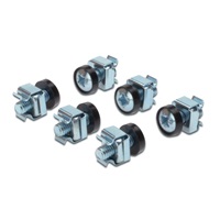 PremiumCord Sada montážní do racku ,50x šroub M6, 50x nut, 50x plastová podložka