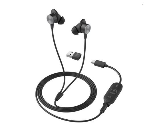 Logitech Zone Wired Earbuds UC, graphite