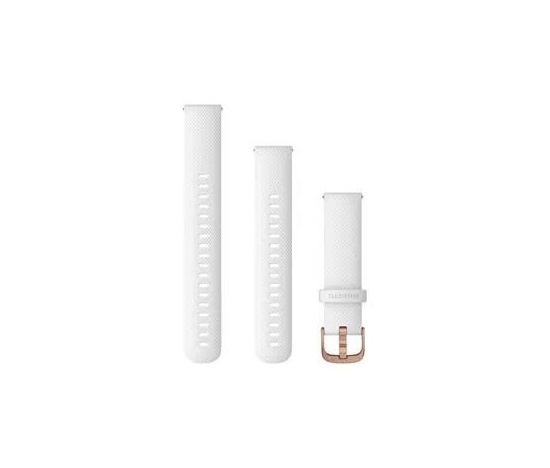 Garmin řemínek Quick Release (18 mm), bílý, přezka Rose Gold