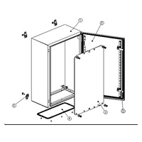 XtendLan univerzální rozvaděč s montážní deskou, 600x350x760 - krytí IP66