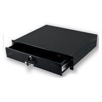 XtendLan 19" uzamykatelná zásuvka do rozvaděče 2U/350mm, černá