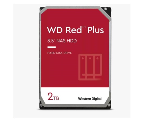 BAZAR - WD RED PLUS NAS WD20EFZX 2TB SATA/600 128MB cache 175 MB/s CMR