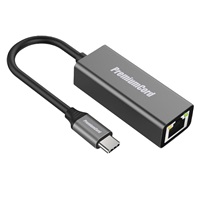 PremiumCord převodník USB-C na Gigabit konektor RJ45