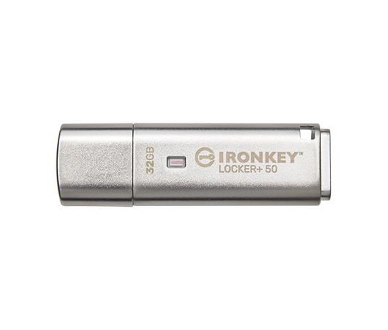 Kingston Flash Disk IronKey 32GB IKLP50 Locker+ 50 AES USB, w/256bit Encryption