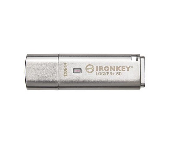 Kingston Flash Disk IronKey 128GB IKLP50 IronKey Locker+ 50 AES USB, w/256bit Encryption