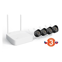 Tenda K4W-3TC - kamerový WiFi set, 4x IP 2K kamera, NVR rekordér, zvuk, noční vidění