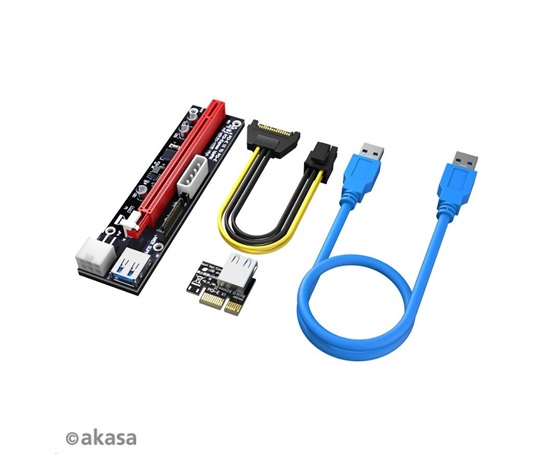 AKASA adaptér PCIe Riser Adapter Card for GPU Mining