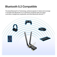 PCIe Adaptér AX3000 Wi-Fi 6 Bluetooth 5.2