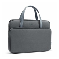 tomtoc Premium Briefcase – 14" MacBook Pro (2021), šedá