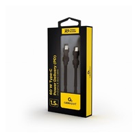 GEMBIRD Kabel USB PD (Power Delivery), 60W, Type-C na Type-C kabel (CM/CM), 1,5m, datový a napájecí, černá