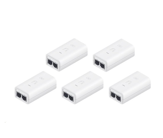 UBNT POE-24-24W-5P, Gigabit PoE Injector, 24V/1A (24W), 5-Pack
