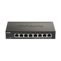 D-Link DGS-1100-08PV2 8-port Gigabit Smart Managed PoE switch, PoE budget 64W, fanless