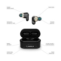 LAMAX Duals1 špuntová sluchátka - černé