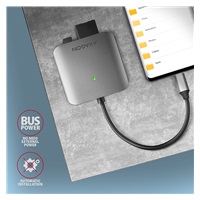 AXAGON CRE-S3C, USB-C 3.2 Gen 1 - SUPERSPEED čtečka karet, 3-slot & lun SD/microSD/CF, podpora UHS-II