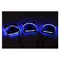 EUROCASE ventilátor RGB 120mm (Ring type), set 6ks + controller