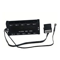 EUROCASE ventilátor RGB 120mm (FullControl spot Led), set 4ks + controller