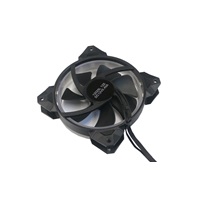 EUROCASE ventilátor RGB 120mm (Turbine blade, FullControl Led), set 6ks + controller