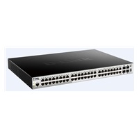 D-Link DGS-1510-52XMP 52-Port Gigabit Stackable PoE Smart Managed Switch including 4 10G SFP+, 370W PoE budget