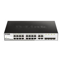 D-Link DGS-1210-20 20-port Gigabit Smart+ Switch, 16x GbE, 4x RJ45/SFP, fanless