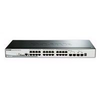 D-Link DGS-1510-28P 28-Port Gigabit Stackable SmartPro PoE Switch, 24x gigabit RJ45, 2x 10G SFP+ port, 2x SFP port
