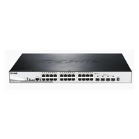 D-Link DGS-1510-28XMP 28-Port Gigabit Stackable PoE Smart Managed Switch including 4 10G SFP+, 370W PoE budget