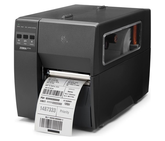 Zebra ZT111, 12 dots/mm (300 dpi), ZPLII, USB, USB Host, RS232, BT (BLE), Ethernet