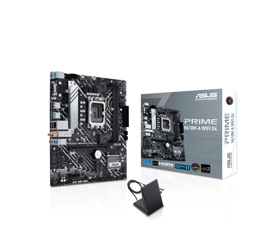 ASUS MB Sc LGA1700 PRIME H610M-A WIFI D4, Intel H610, 2xDDR4, 1xDP, 1xHDMI, 1xVGA, WI-FI, mATX