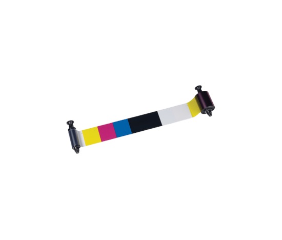 Evolis colour ribbon (half-panel, YMCKO)