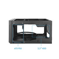 CHIEFTEC skříň Pro Cube Mini CN-01B-OP, ITX, Black, bez zdroje