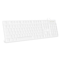 CONNECT IT kancelářská podsvícená klávesnice Chocolate WhiteStar, CZ + SK verze, bílá