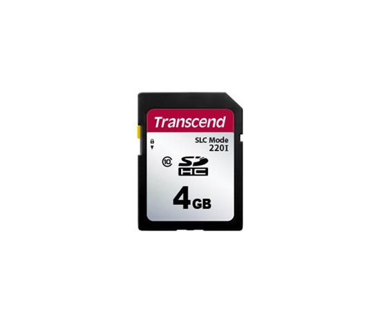 TRANSCEND SD karta 4GB SDC220I, Class 10, SLC mode, Wide Temp.