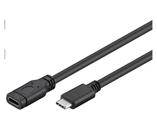 PremiumCord Prodlužovací kabel USB 3.2 generation 2, C/male - C/female, 1m