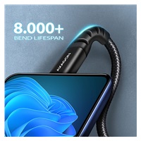 AXAGON BUCM-CM20AB, HQ kabel USB-C <-> USB-C, 2m, USB 2.0, PD 60W 3A, ALU, oplet, černý