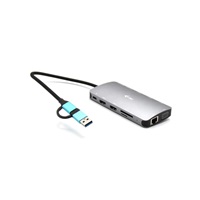 i-tec USB 3.0 USB-C/Thunderbolt 3x Display Metal Nano Dock with LAN, PD 100 W – náhled 1