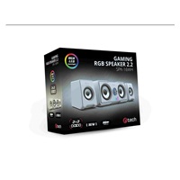 C-TECH reproduktory SPK-16, 2.2, RGB, bílá