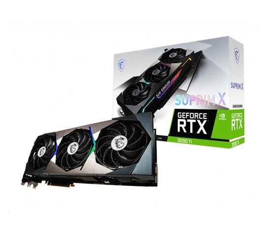 BAZAR - MSI VGA NVIDIA GeForce RTX 3090 Ti SUPRIM X 24G, RTX 3090 Ti, 24GB GDDR6X, 3xDP, 1xHDMI - Po opravě (Bez příšluš