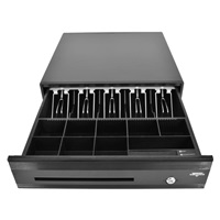 Virtuos pokladní zásuvka C425D-Luxe - kulič. pojezdy, kabel, 9-24V, černá