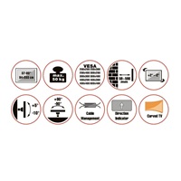 Reflecta PLEXO Premium 80-6040T White nástěnný TV držák