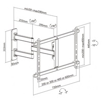 Reflecta PLEXO Premium 80-6040T White nástěnný TV držák