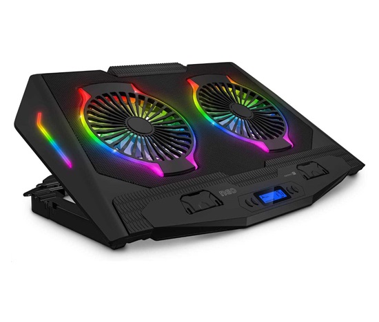 CONNECT IT NEO RGB chladicí podložka pod notebook, černá