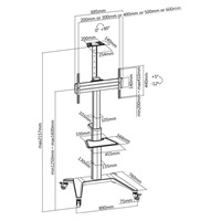 Reflecta TV STAND 70VCP Shelf televizní stolek