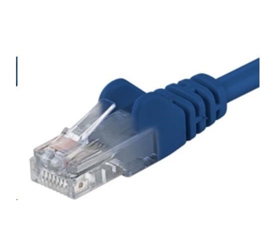 PremiumCord Patch kabel UTP RJ45-RJ45 CAT6 0.5m modrá