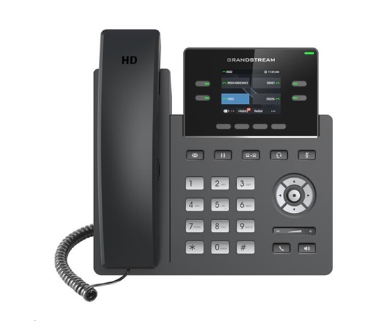 Grandstream GRP2612G SIP telefon [2 SIP účty, dual-band WiFi, 4 MPK tlačítek, 16 VPK]