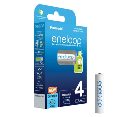 PANASONIC HR03 AAA 4MCCE/4BE ENELOOP N, 800 mAh (Blistr 4ks)