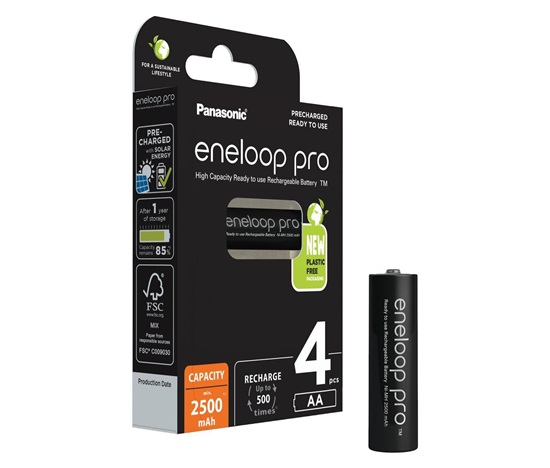 PANASONIC HR6 AA 3HCDE/4BE ENELOOP PRO N, 2500 mAh (Blistr 4ks)