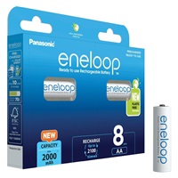 PANASONIC HR6 AA 3MCCE/8BE ENELOOP N, 2000 mAh (Blistr 8ks)