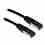 XtendLan patch kabel Cat6A, SFTP, LS0H - 0,5m, černý (prodej po 10 ks)