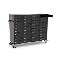 PORT nabíjecí skříňka pro 40 zařízení, individuální zámky, černá