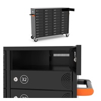 PORT nabíjecí skříňka pro 40 zařízení, individuální zámky, černá