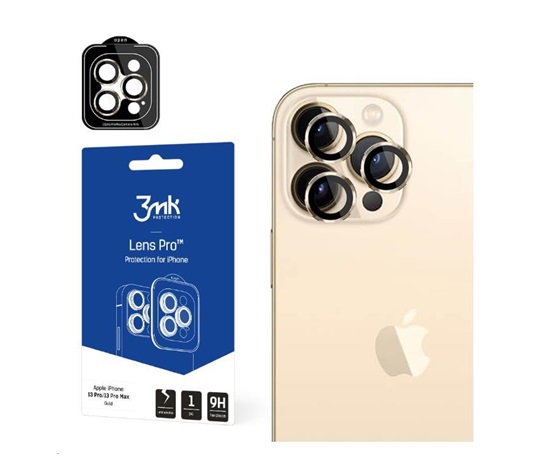 3mk Lens Protection Pro pro Apple iPhone 14 Pro / iPhone 14 Pro Max, zlatá